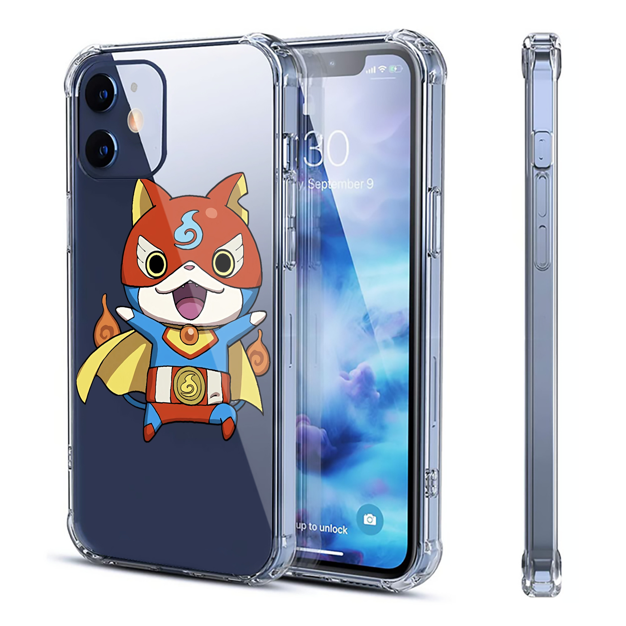 （画像用） 妖怪ウォッチ Yo-kai Watch 【iPhone 12シリーズ対応】透明スマホケース（クリアソフトケース）